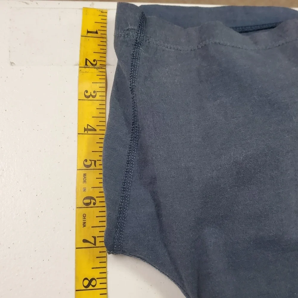 Birddogs Mens Colorblock Lined Athletic 7 In Shorts Size L Blue Pull On Stretch